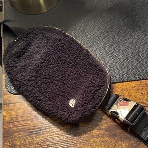 lululemon athletica - Black Shearling Crossbody Bag